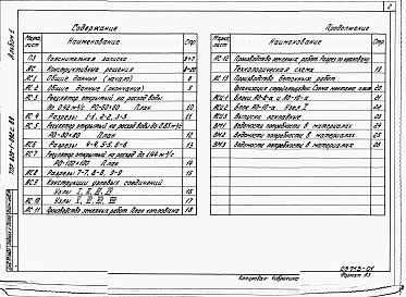 Состав альбома. Типовой проект 820-1-092c.89Альбом 1. Пояснительная записка. Конструктивные решения. Ведомости потребности в материалах.     