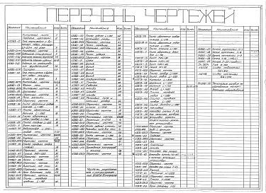 Состав альбома. Типовой проект 406-09-111Альбом 1 Чертежи печи Н3383
