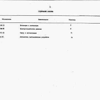 Состав фльбома. Типовой проект У.807-39-6.92Альбом 2 Спецификации оборудования