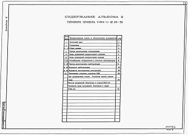 Состав альбома. Типовой проект 904-1-95.92Альбом 2 Технологические решения