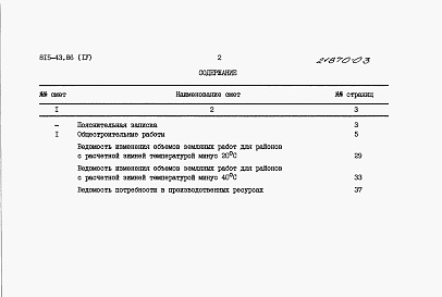 Состав альбома. Типовой проект 815-43.86Альбом 4 Сметы.      