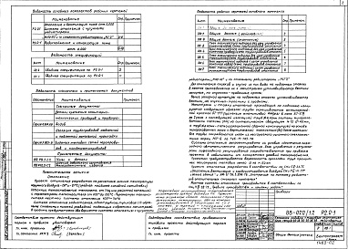 Состав альбома. Типовой проект 88-020/1.2Альбом 6 Отопление и вентиляция ниже отметки 0.000 (2.0-1)
