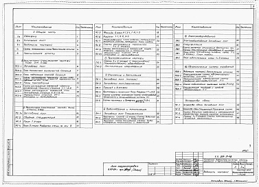 Состав альбома. Типовой проект 264-15-48Альбом 1 Архитетктурно-строительные, технологические, санитарно-технические чертежи, электрооборудование и слаботочные устролйства