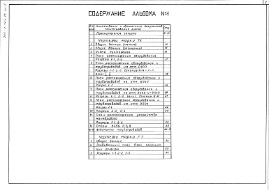 Состав альбома. Типовой проект 705-1-426.92Альбом 1 Пояснительная записка. Технология производства. Генеральный план, сооружение транспорта