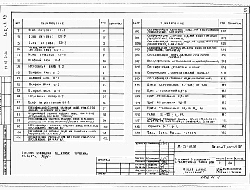Состав альбома. Типовой проект 111-25-60.86Альбом 1 Часть 01-2 Архитектурно-строительные чертежи ниже отм.0.000. Часть 1 Архитектурно-строительные чертежи выше отм.0.000. Часть 2 Сантехнические и электротехнические чертежи