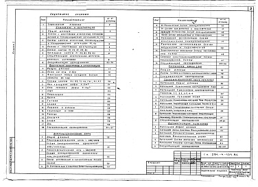 Состав альбома. Типовой проект 284-4-104.84Альбом 2 Санитарно-техническая, электротехническая части, устройства связи, тепломеханическая часть котельной и автоматизация