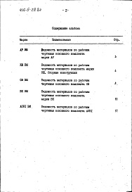 Состав альбома. Типовой проект 416-5-29.84Альбом 5 Ведомости потребности в материалах