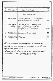 Состав альбома. Серия 03.005-5 КонструкцииАльбом 2-8 Конструкция и пропуска коммуникаций КПК-9