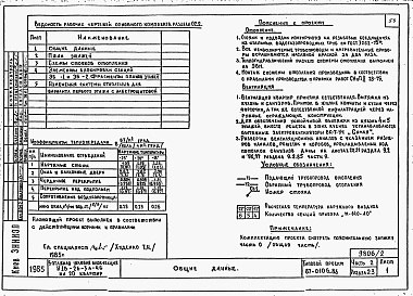 Состав альбома. Типовой проект 87-0106.86Альбом 2 Части 1,2,3,4,5,6 Архитектурно-строительные чертежи, отопление и вентиляция, водоснабжение и канализация, газоснабжение, электрооборудование, устройства связи выше отм.0.000