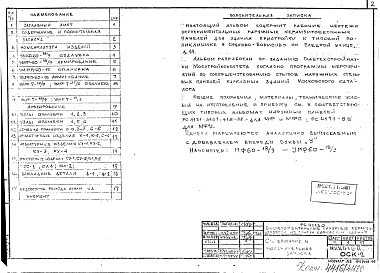 Состав альбома. Шифр РС 41130Альбом 1 Рабочие чертежи