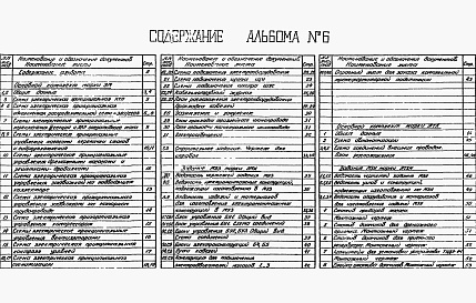 Состав альбома. Типовой проект 902-1-179.91Альбом 6 Силовое электрооборудование.  Технологический контроль (из тп 902-1-170.91)