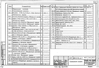 Состав альбома. Типовой проект 252-9-70сАльбом 4 Монтажные узлы и детали. Изделия железобетонные, деревянные, металлические
