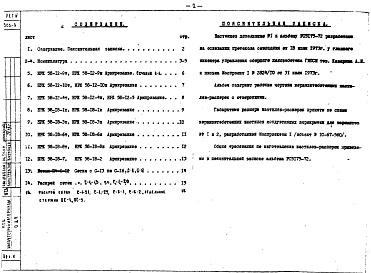 Состав альбома. Шифр РС5175-72 РаспоркиАльбом 2 Дополнение № 1