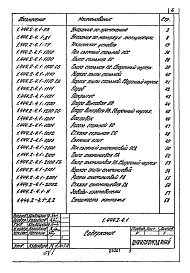 Состав альбома. Серия  1.444.2-4Выпуск 1 Указания по применению и монтажу. Технические условия. Рабочие чертежи