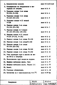 Состав альбома. Типовой проект П32/12Часть 5-С Слаботочные устройства Раздел 1.1.1 Чертежи, неизменяемые при привязке Варианты: основной, "А", "Б", "В"