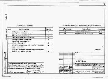 Состав альбома. Типовой проект 816-1-83.86Альбом 8 Проектная документация подвала для использования под ПРУ