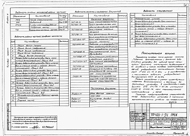 Состав альбома. Типовой проект 403-1-54Альбом 6 Водоотливная установка производительностью 60 м3/ч и напором 1,9417 МПа (198 м водяного столба).   