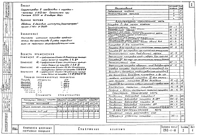 Состав альбома. Типовой проект 290-1-11Альбом 1 Архитектурно-строительная часть