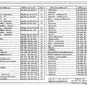 Состав фльбома. Серия 3.820.2-44 ПодъемникиВыпуск 12 Подъемник одновинтовой с электроприводом грузоподъемностью 5 т марки 5ЭВ