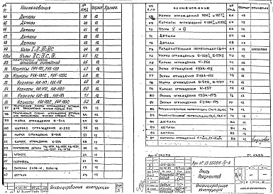 Состав альбома. Шифр РС 4323Альбом 1 Рабочие чертежи
