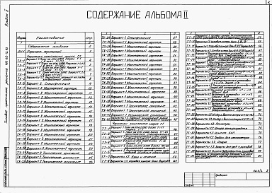 Состав альбома. Типовой проект 409-013-12.83Альбом 2   Технология производства. Технологическое пароснабжение, промпроводки (чертежи).     
