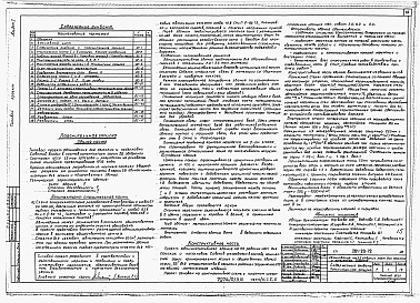 Состав альбома. Типовой проект 261-20-72Альбом 1 Архитектурно-строительные и технологические чертежи