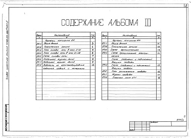Состав альбома. Типовой проект 409-013-16.83Альбом 3  Силовое электрооборудование. Автоматизация технологических процессов.     