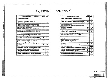 Состав альбома. Типовой проект 902-1-96.84Альбом 6 Силовое электрооборудование. Технологический контроль. (из типового проекта 902-1-92.84).          