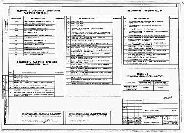 Состав альбома. Типовой проект 222-1-581.13.87Альбом 1  Материалы привязки и чертежи нулевого цикла     