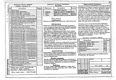 Состав альбома. Типовой проект 221-1-480.86Альбом 4 Электротехнические чертежи Часть 1, 2