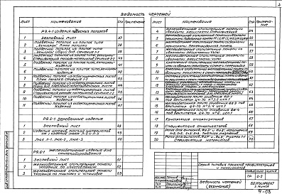 Состав альбома. Типовой проект 244-1-43Альбом 21 Железобетонные изделия для сантехоборудования