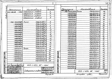 Состав альбома. Типовой проект 503-1-69с.88Альбом 8 Строительные изделия. Часть 1, 2 Сейсмичность до 6 баллов    