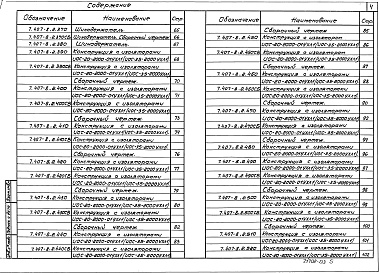 Состав альбома. Серия 7.407-8 СимметричныйВыпуск 2 Чертежи изделий