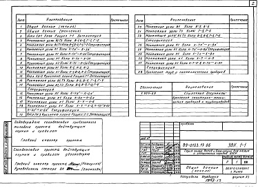Состав альбома. Типовой проект 89-0103.13.86Альбом 23 Узлы водопровода и канализации (УВК.1-1)