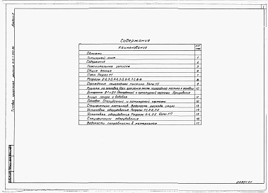 Состав альбома. Типовой проект 413-1-062.88Альбом 1 Пояснительная записка  и  строительные чертежи. Ведомости потребности в материалах. Спецификации оборудования    
