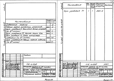 Состав альбома. Типовой проект 416-4-113.87Альбом 5 Задания заводу-изготовителю на автоматизацию санитарно-технических систем