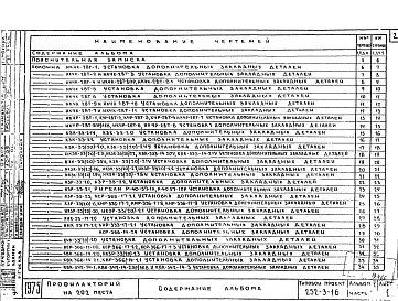 Состав альбома. Типовой проект 252-3-16Альбом 5-2 Изделия заводского изготовления . Железобетонные и гипсобетонные изделия