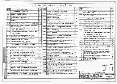 Состав альбома. Типовой проект 601-63.86Альбом 5  Силовое электрооборудование и электроосвещение. Автоматизация санитарно-технических систем. Связь и сигнализация.      