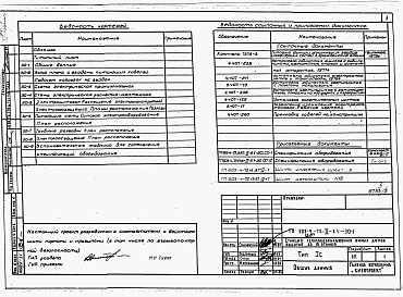 Состав альбома. Типовой проект 903-4-73.13.87Альбом 2 Раздел 2-3.1 Электрооборудование и устройство связи