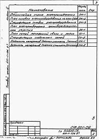 Состав альбома. Типовой проект 411-1-136.87Альбом 6  Проектная документация по переводу подвального помещения на режим ПРУ.     