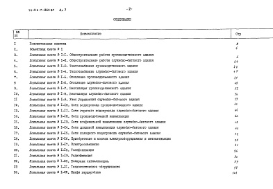 Состав альбома. Типовой проект 416-7-259.87Альбом 7 Сметы