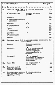 Состав альбома. Типовой проект 87-0120/1.2Часть 8.85 раздел 8.1 Сметы на блок-секцию