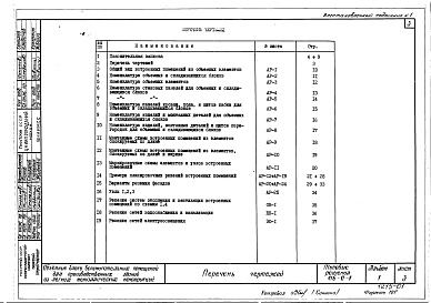 Состав альбома. Типовой проект 416-0-4Альбом 1 Общие указания
