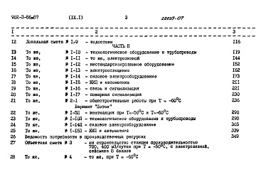 Состав альбома. Типовой проект 902-3-56м.87Альбом 9 Сметы. Часть 1   