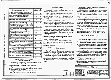 Состав альбома. Типовой проект А-II,III,IV-900-404.87Альбом 3 Электроснабжение.  Электрическое освещение. Силовое электрооборудование. Автоматизация. Связь и сигнализация    
