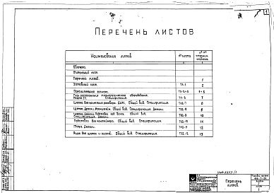Состав альбома. Типовой проект 416-7-130Альбом 1 Технологическая часть
