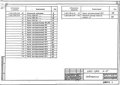 Состав альбома. Серия 1.020-1/87 КонструкцииВыпуск 3-15 Ригели высотой 600 мм с ненапрягаемой арматурой класса А-IIIв и Aт-IVC для опирания многопустотных плит перекрытия. Рабочие чертежи