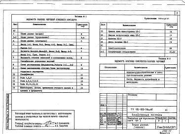 Состав альбома. Типовой проект 193-000-718м.87Альбом 1 Архитектурно-строительные и электротехнические решения