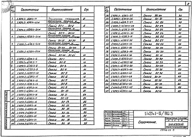 Состав альбома. Серия 1.424.1-6/89 КолонныВыпуск 3 Стальные связи по колоннам. Рабочие чертежи