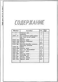 Состав альбома. Типовой проект 406-9-292.84Альбом 1 Рабочие чертежи